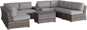 Image 1 of 10 piece sectional seating group