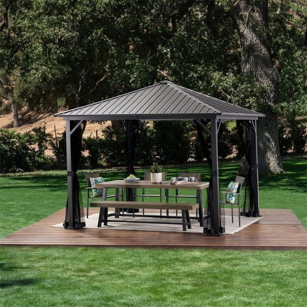 10ft square gazebo worth buying,should I buy a 10ft square gazebo,10ft gazebo pros and cons,best hard top gazebo,aluminum frame gazebo worth it,10ft gazebo vs 12ft gazebo unboxing and complete package contents