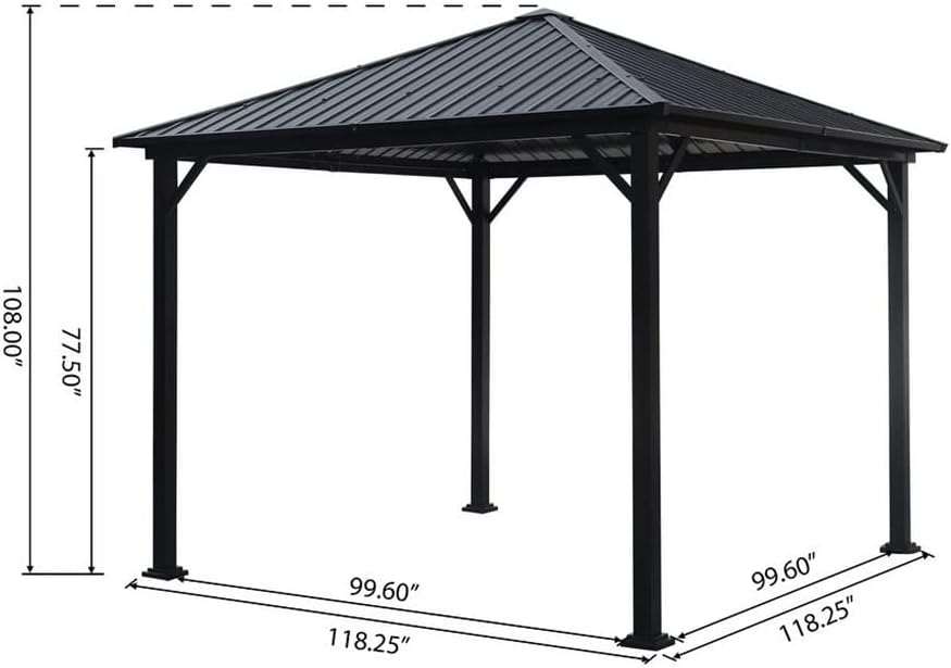 10ft square gazebo worth buying,should I buy a 10ft square gazebo,10ft gazebo pros and cons,best hard top gazebo,aluminum frame gazebo worth it,10ft gazebo vs 12ft gazebo performance testing and real-world results