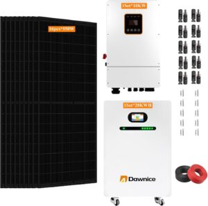 Image 1 of 10kw hybrid solar power system complete kit