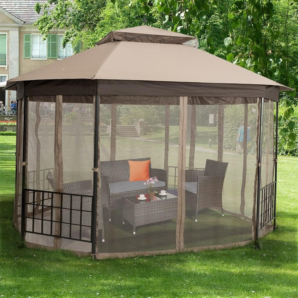 10x12 octagonal patio gazebo,10x12 gazebo worth buying,octagonal gazebo pros cons,patio gazebo with netting sidewalls,best 10x12 outdoor gazebo,should I buy a 10x12 octagonal gazebo performance testing and real-world results