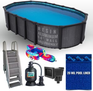 Image 1 of 18x39 oval above ground pool package