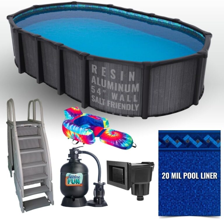 Image 1 of 18x39 oval above ground pool package