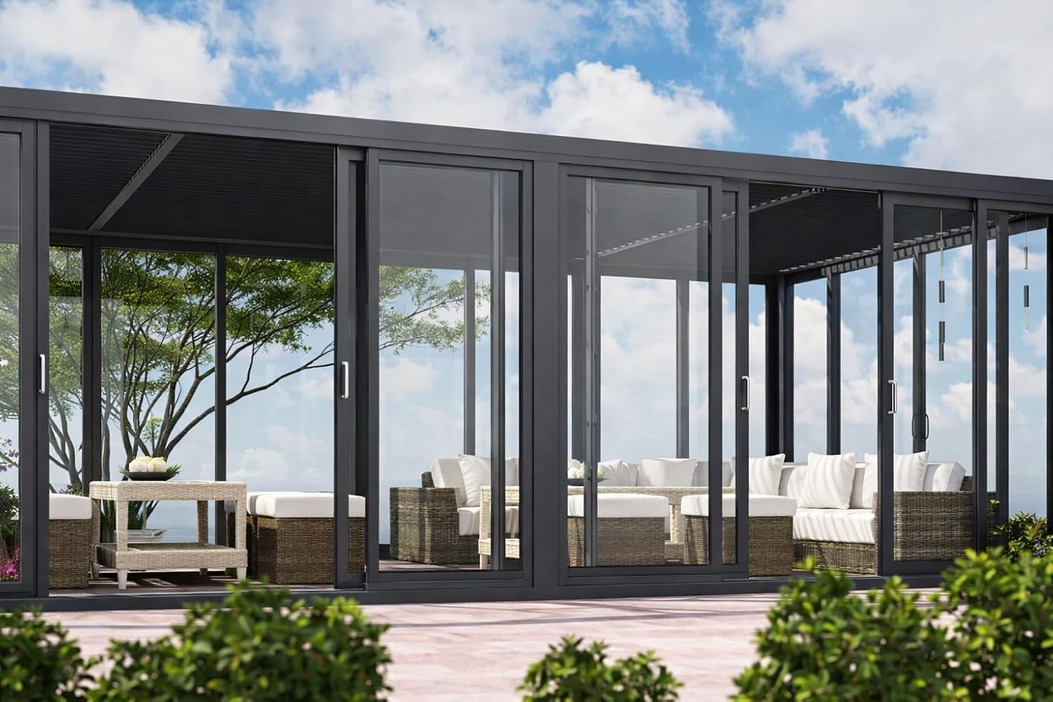 4-sided glass pergola worth it,panoramic glass pergola pros cons,buy 4-sided glass pergola,glass louvered roof pergola vs aluminum,should I buy a glass pergola,best 360 pergola for outdoor living unboxing and complete package contents
