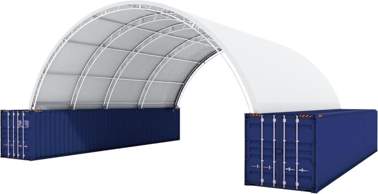 Image 1 of 40x40 shipping container canopy shelter