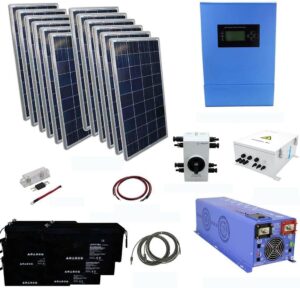 Image 1 of 6000 watt off grid solar kit