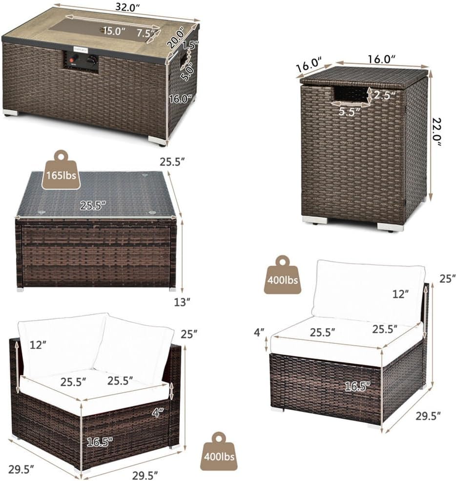 8 piece patio furniture set with fire pit,rattan furniture fire pit table set pros cons,best outdoor sofa set with fire table,patio furniture set with tank holder,should I buy a rattan fire pit sofa set,8 piece outdoor seating with fire pit worth it performance testing and real-world results