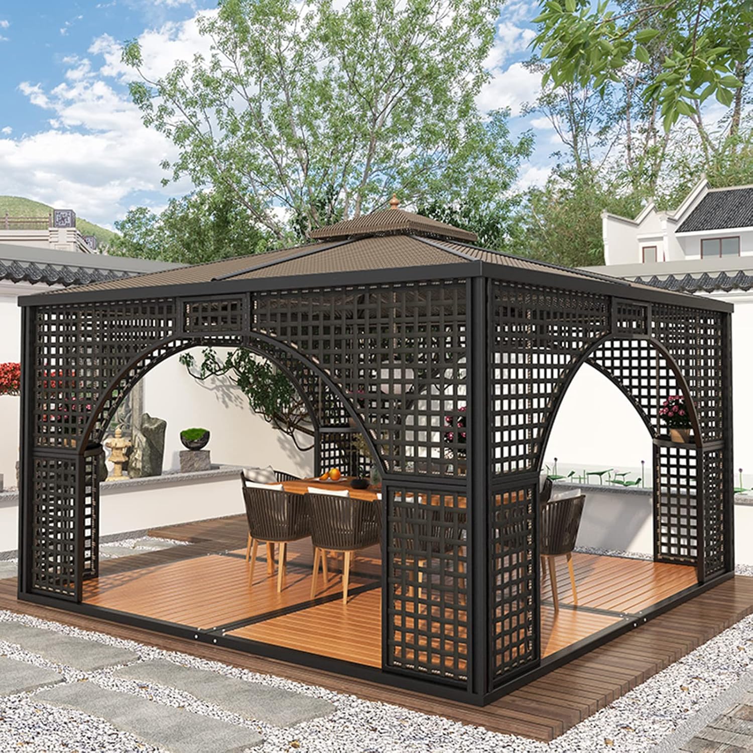 MARURY hardtop gazebo worth it,should I buy MARURY gazebo,MARURY gazebo pros cons,best hardtop gazebo for patio,MARURY gazebo vs alternatives,MARURY outdoor pavilion honest unboxing and complete package contents
