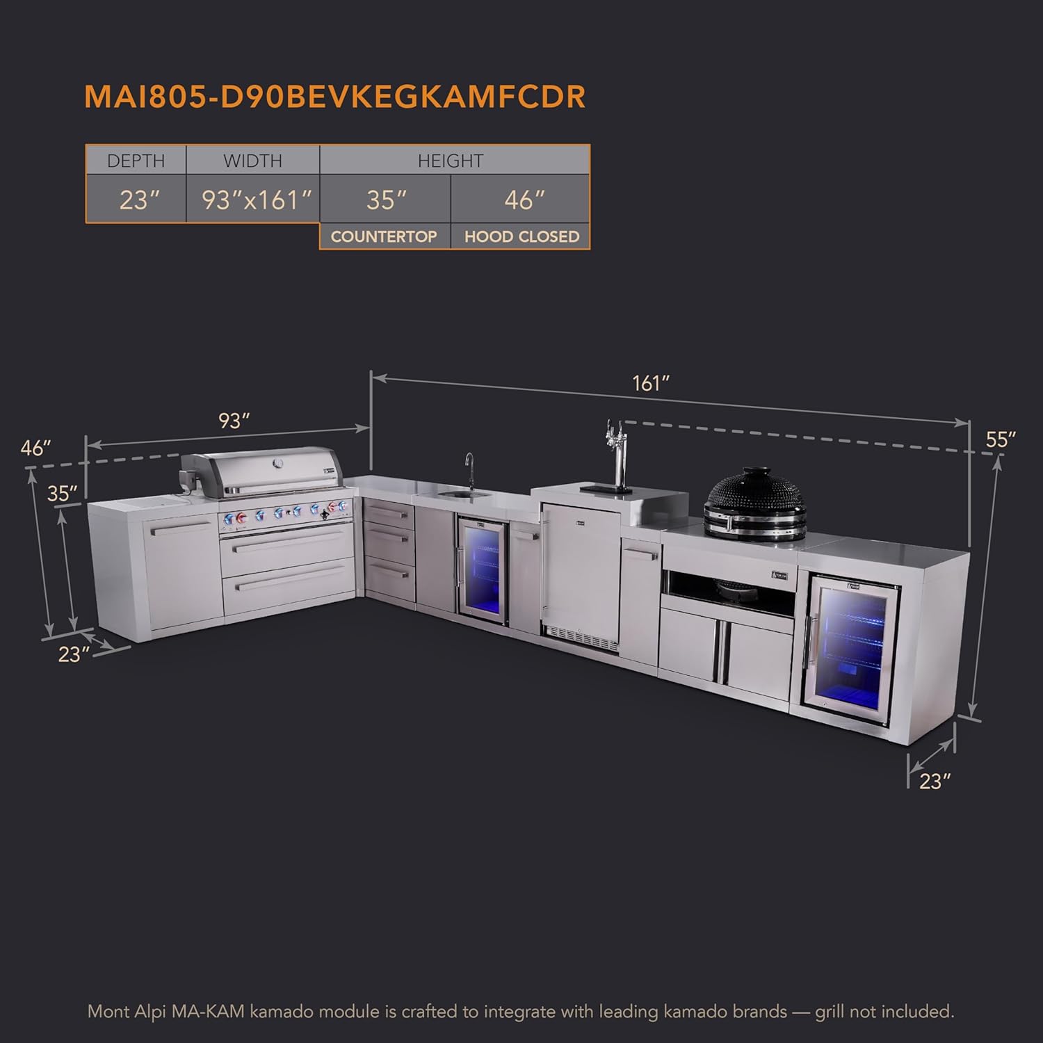 Mont Alpi 805 deluxe outdoor kitchen,Mont Alpi 805 worth buying,Mont Alpi 805 pros cons,Mont Alpi vs other outdoor kitchens,should I buy Mont Alpi 805,best L-shaped outdoor kitchen island unboxing and complete package contents