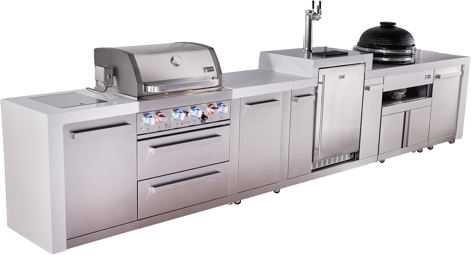 Mont Alpi outdoor kitchen island worth buying Mont Alpi 400 deluxe island pros cons best outdoor kitchen island with kegerator Mont Alpi vs alternative outdoor kitchen should I buy Mont Alpi modular grill Mont Alpi built in gas grill features performance