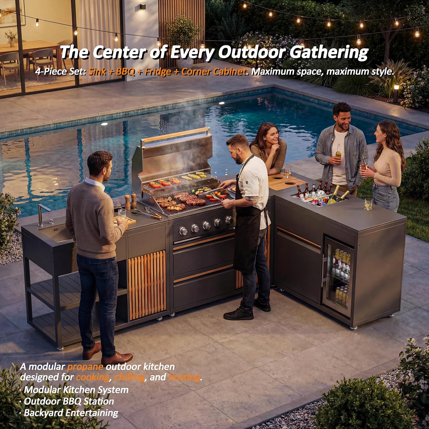 Step-by-step guide for VESTIVIUM modular outdoor kitchen,best modular outdoor kitchen sets,VESTIVIUM outdoor kitchen worth buying,propane outdoor kitchen with sink and fridge,modular outdoor kitchen pros cons,where to buy VESTIVIUM outdoor kitchen - complete tutorial