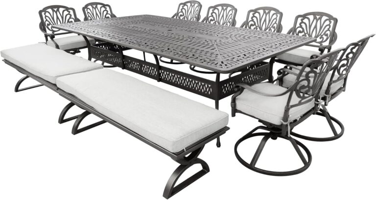 Image 1 of best 10 person aluminum dining set
