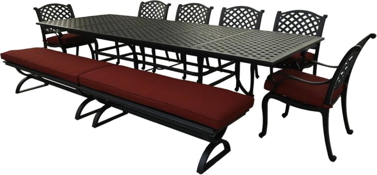 Image 1 of best 10 person aluminum dining set