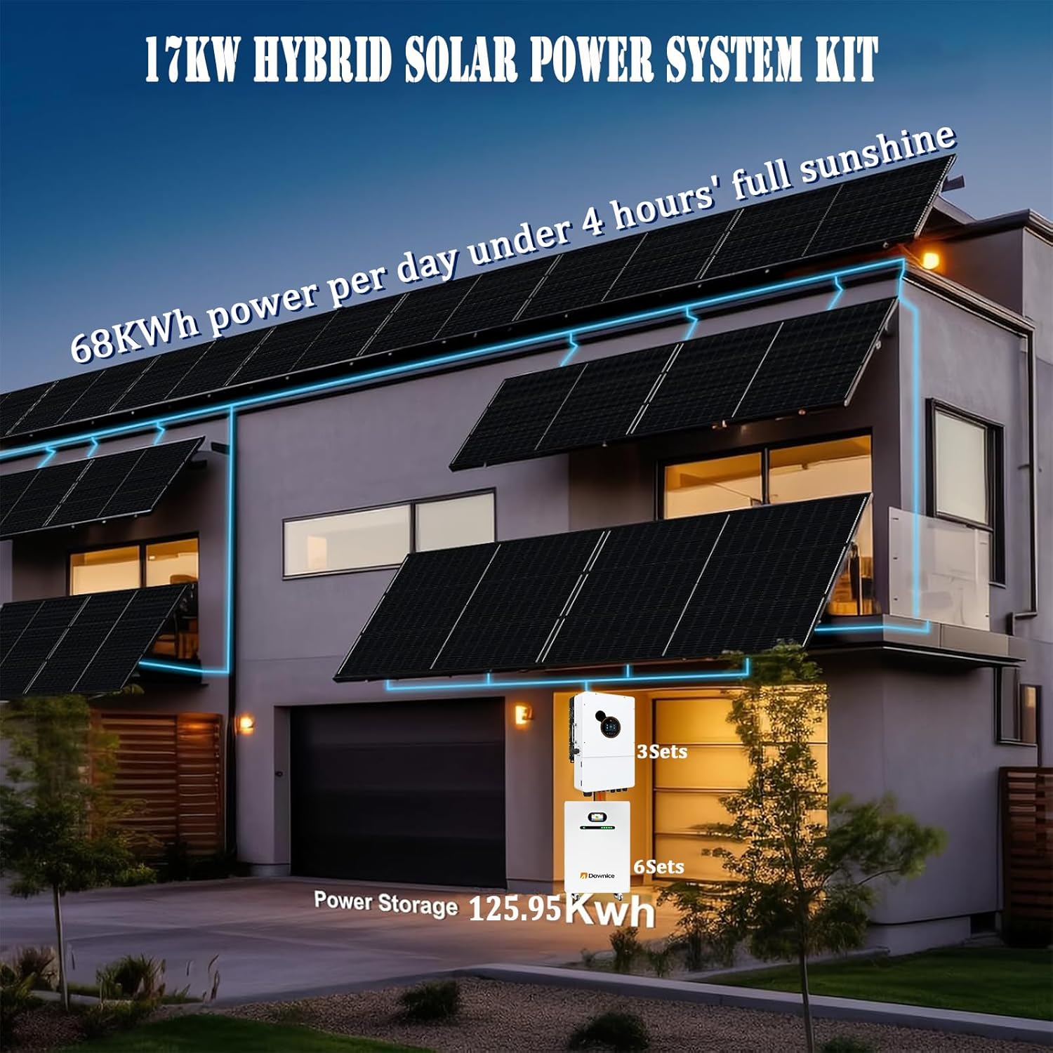 best 17kw hybrid solar power system,17kw solar system worth buying,17kw hybrid solar kit pros cons,Dawnice 17kw solar system honest,17kw solar system vs alternatives,should I buy a 17kw solar system unboxing and complete package contents