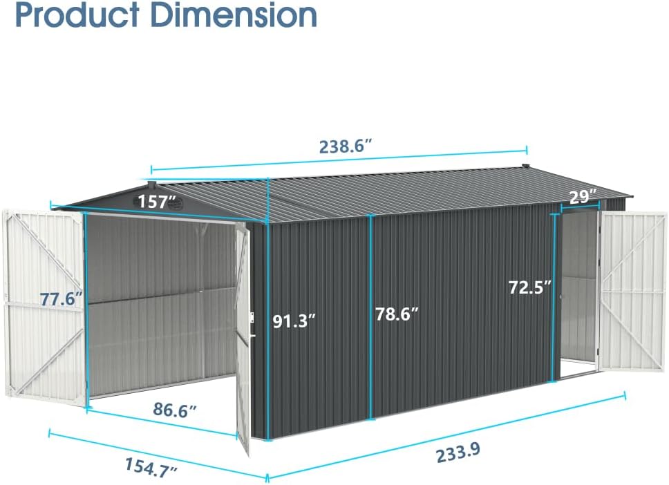 best 20x13 ft metal storage shed,should I buy a 20x13 ft metal shed,20x13 ft metal shed pros cons,20x13 ft metal shed worth buying,Secsofier metal shed honest,20x13 ft metal shed vs alternatives unboxing and complete package contents