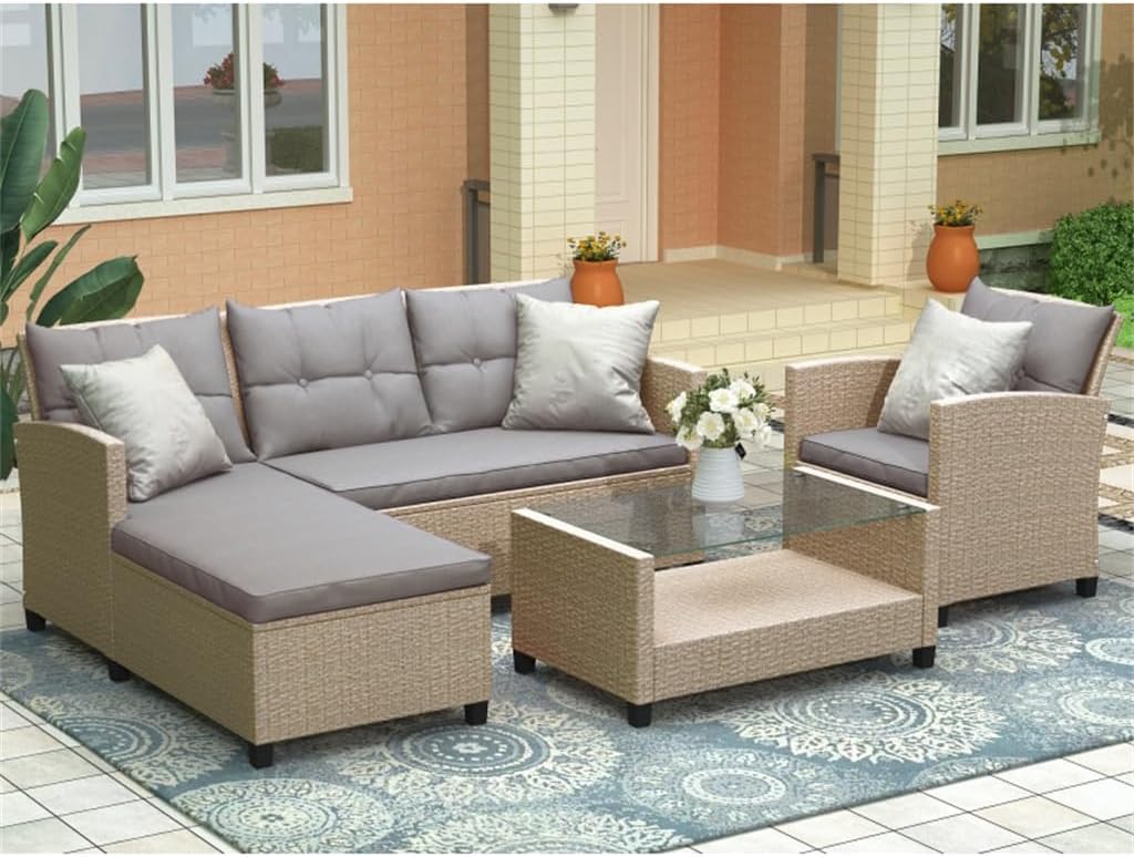 Step-by-step guide for best 4 piece wicker outdoor sofa set,should I buy wicker patio furniture,4 piece rattan sectional vs alternatives,outdoor sofa set pros cons,wicker conversation set worth buying,best outdoor rattan furniture - complete tutorial