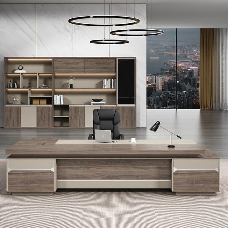 Image 1 of best L shaped executive desk