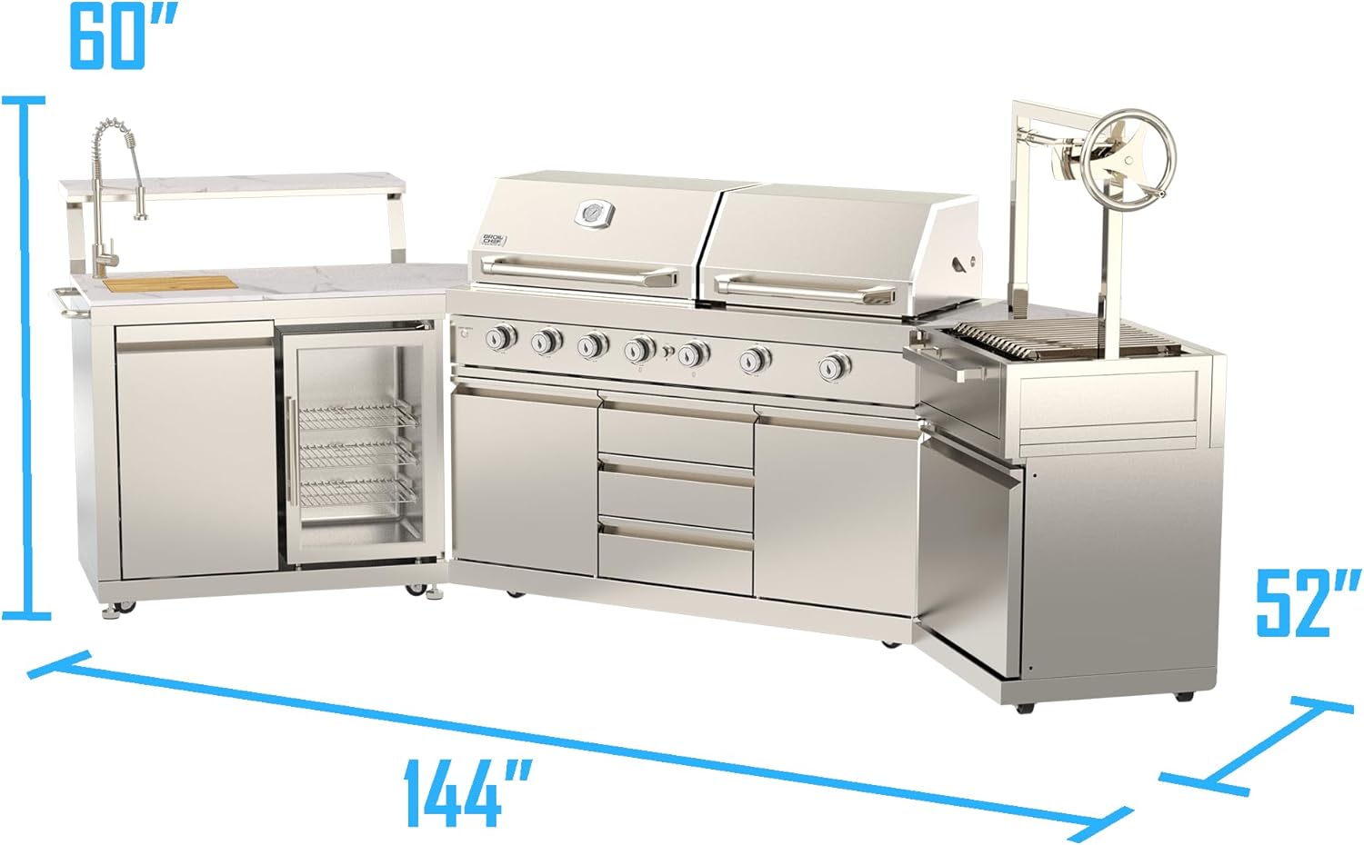 best U-shaped outdoor kitchen island, U-shaped outdoor kitchen island pros cons, buy luxury outdoor kitchen island, U-shaped kitchen island with grill worth it, best stainless steel outdoor kitchen island, U-shaped outdoor kitchen vs straight unboxing and complete package contents