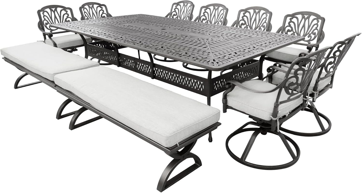 best aluminum dining set for 10 people,long aluminum dining set pros cons,aluminum outdoor dining set for large family,10 person dining set worth buying,should I buy an aluminum dining set,best outdoor dining set for 10 people - detailed features and technical specifications