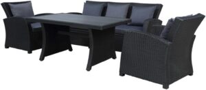 Image 1 of best black wicker patio set
