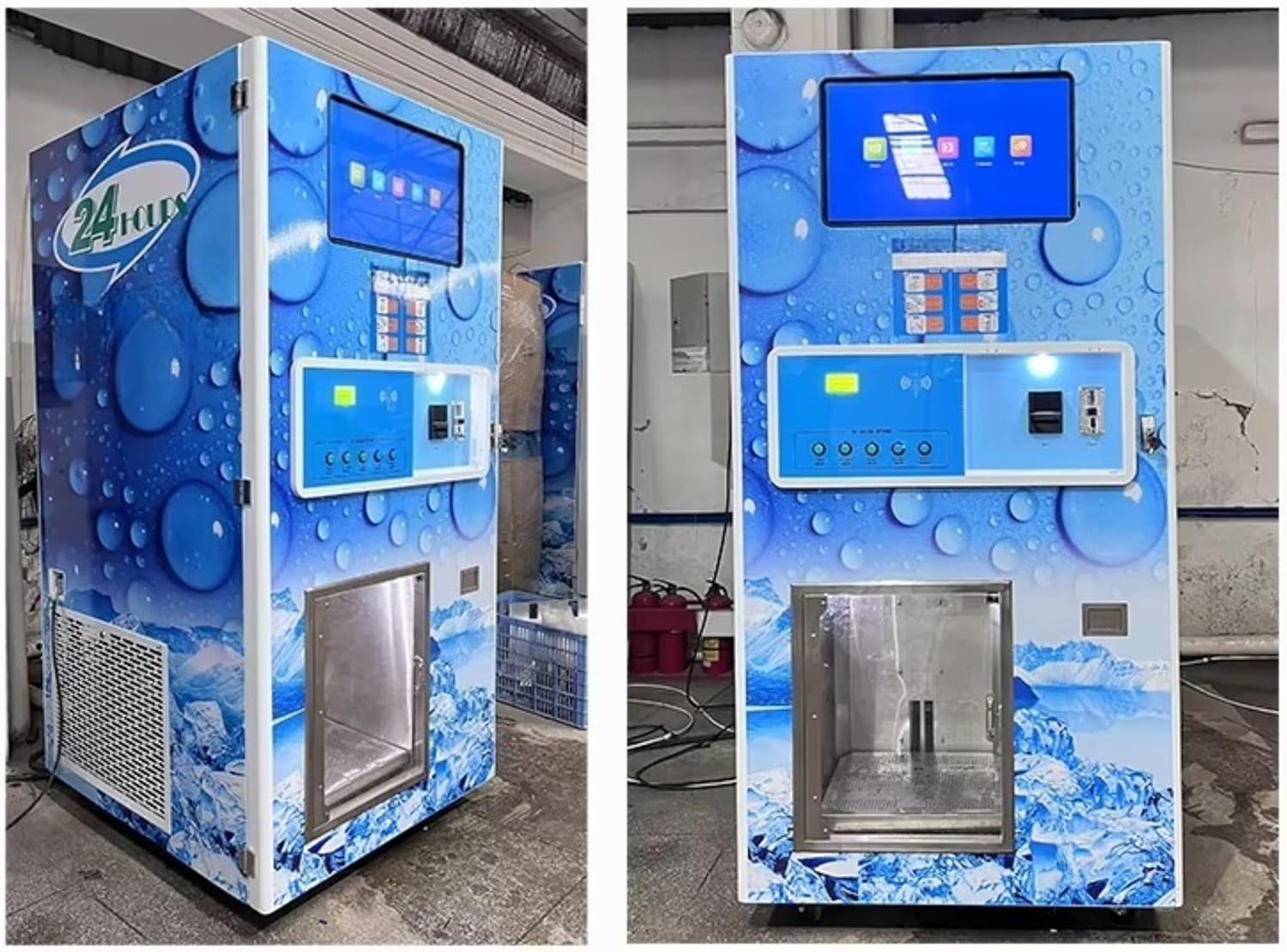 best commercial ice vending machine,commercial ice vending machine worth buying,automatic ice vending machine pros cons,ice vending machine for gas stations,should I buy an ice vending machine,stainless steel ice vending machine unboxing and complete package contents