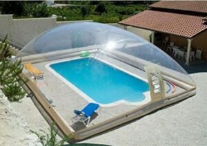 Image 1 of best inflatable pool dome tent