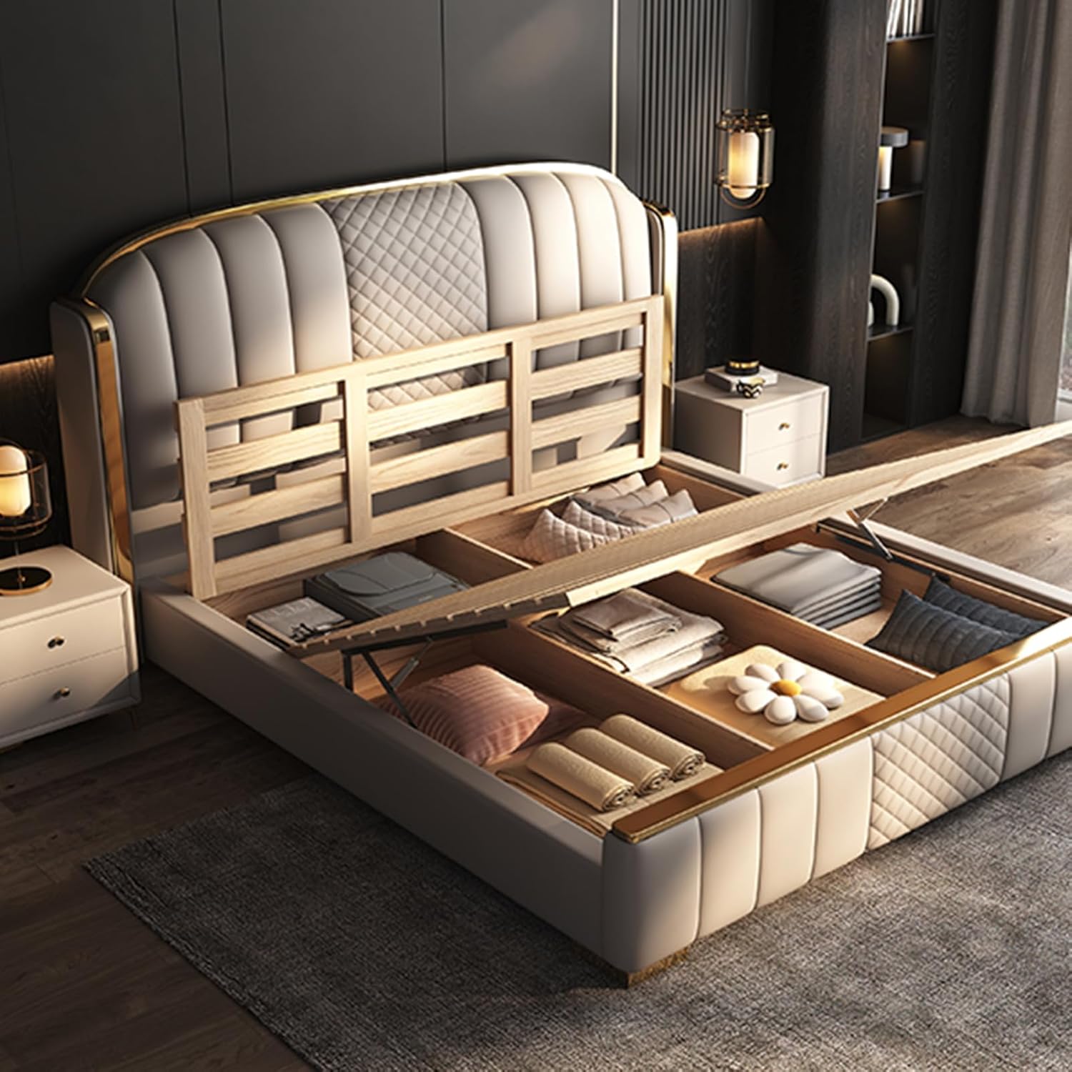 best king size leather storage bed,king size leather bed worth buying,king size platform bed pros cons,leather storage bed vs alternatives,should I buy a leather platform bed,king size bed with lift up storage performance testing and real-world results