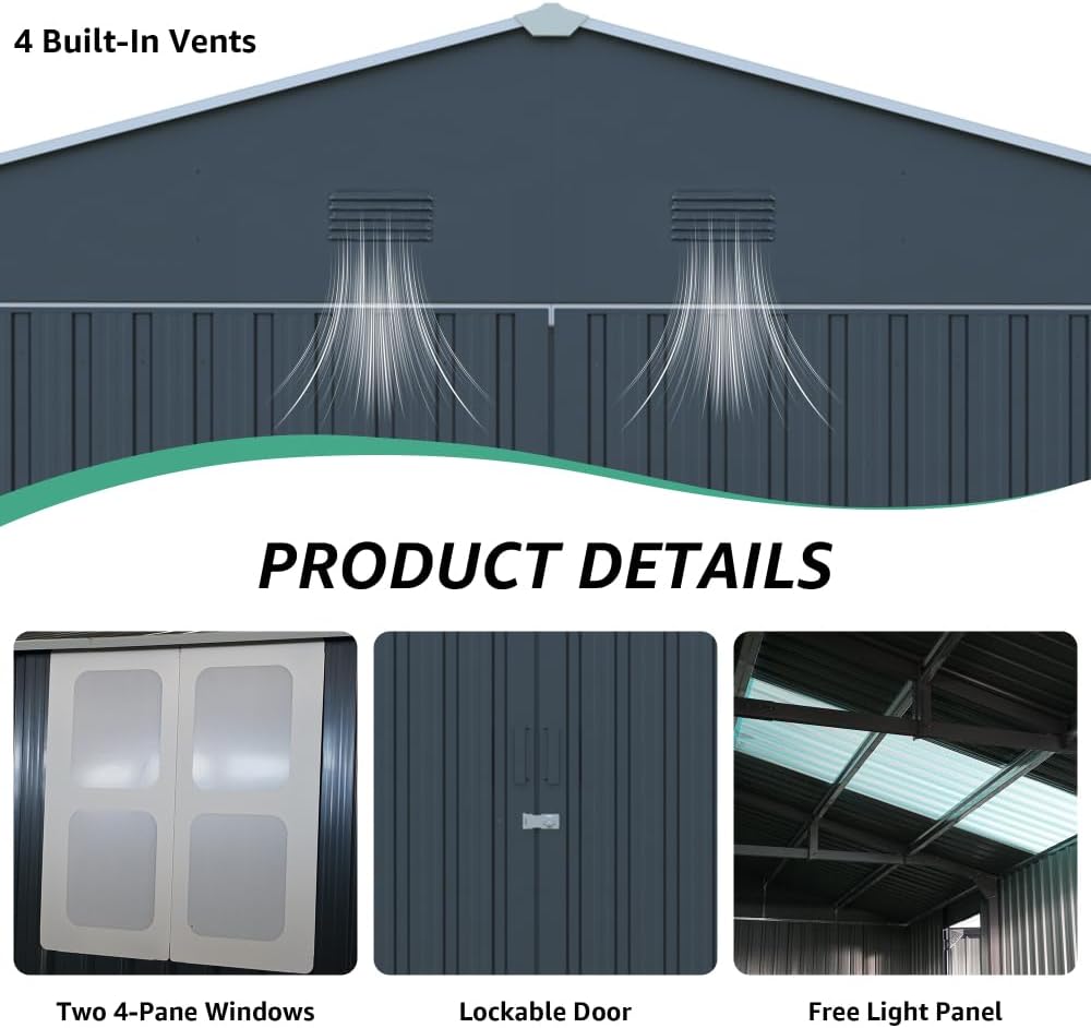 Step-by-step guide for best large outdoor metal storage shed,should I buy a Secsofier metal shed,large metal garage shed pros cons,Secsofier 13x20 shed worth buying,best metal garage building for car,13x20 metal shed vs alternatives - complete tutorial