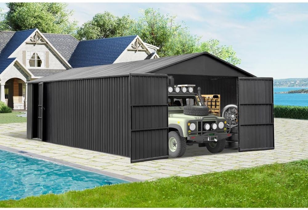 best metal garage shed,metal garage shed worth buying,should I buy a metal garage shed,metal garage shed pros and cons,metal garage shed vs wood,callmego metal shed honest unboxing and complete package contents