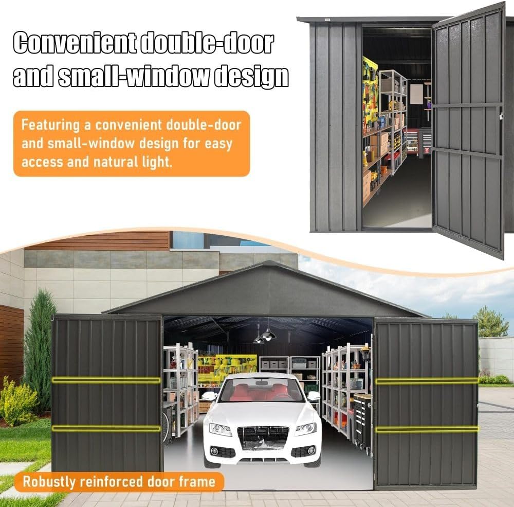 best metal garage shed,metal garage shed worth buying,should I buy a metal garage shed,metal garage shed pros and cons,metal garage shed vs wood,callmego metal shed honest performance testing and real-world results
