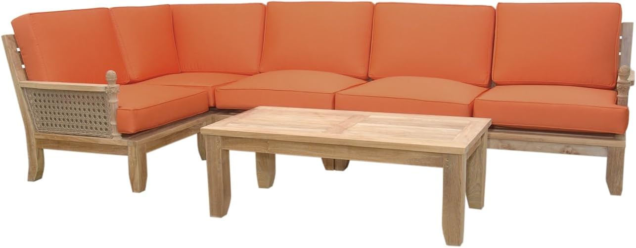 best modular teak patio furniture, maykoosh outdoor furniture worth it, modular teak conversation set pros cons, best 8 piece patio seating set, should i buy maykoosh coastal furniture, teak outdoor furniture vs wicker unboxing and complete package contents