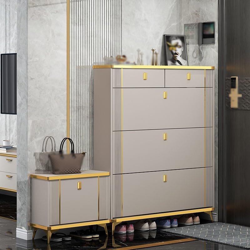 Unboxing the SWDIIWB shoe cabinet honest review of package contents including cabinet, hardware, and manual