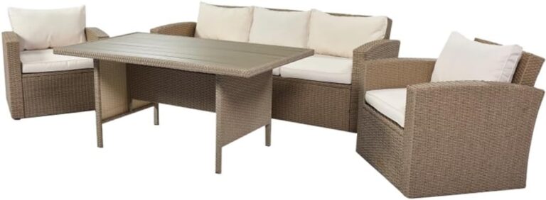 Image 1 of best outdoor wicker conversation set