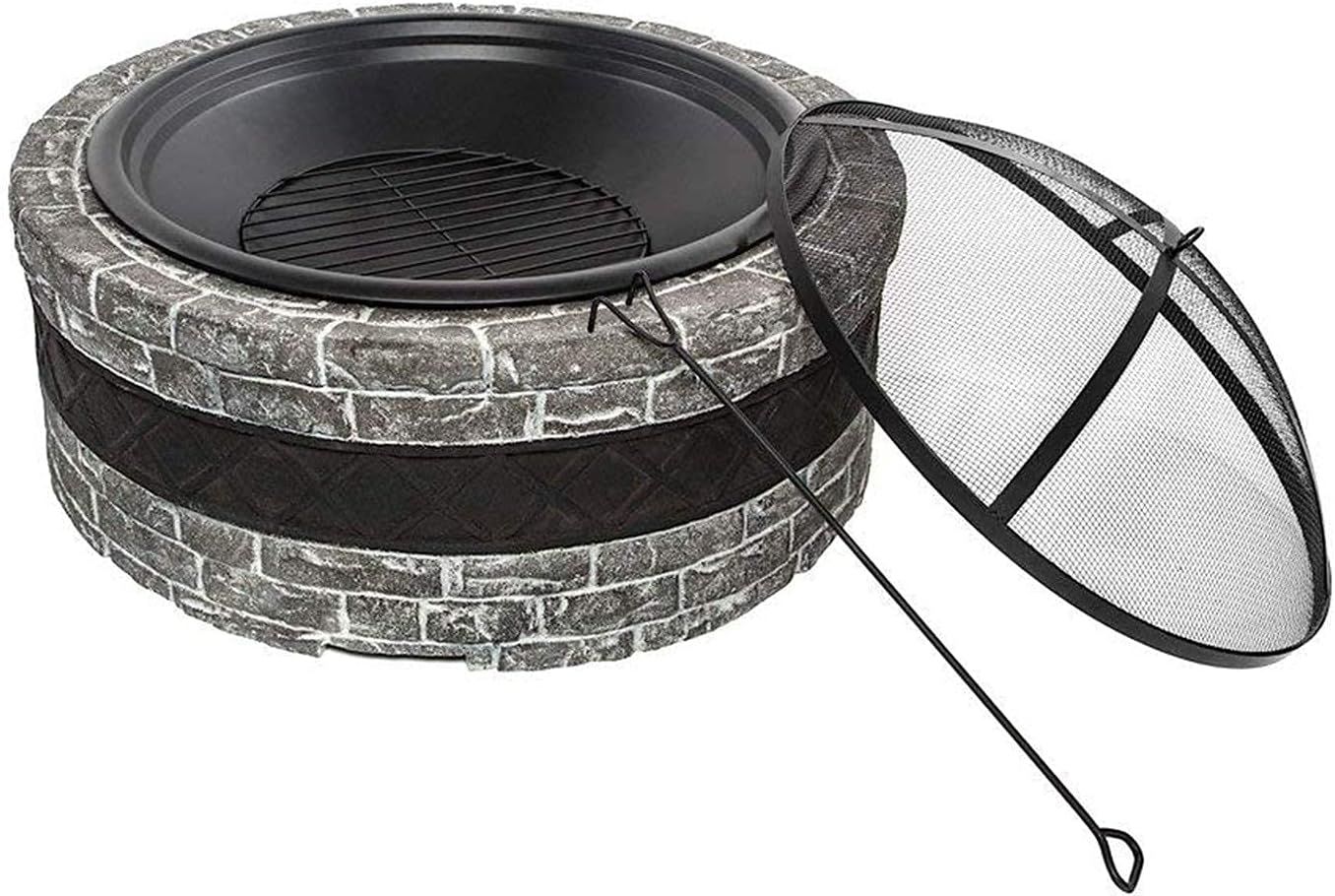 best round fire pit with spark screen,should I buy a round fire pit,round fire pit with spark screen vs mesh cover,round fire pit pros and cons,outdoor fire pit worth buying,best small fire pit for camping - detailed features and technical specifications