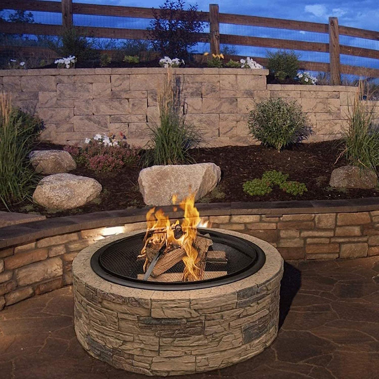 best round fire pit with spark screen,should I buy a round fire pit,round fire pit with spark screen vs mesh cover,round fire pit pros and cons,outdoor fire pit worth buying,best small fire pit for camping unboxing and complete package contents