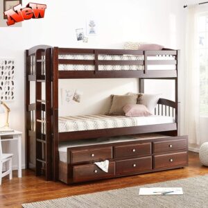 Image 1 of best twin over twin bunk bed with trundle