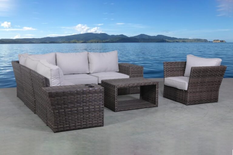 Image 1 of best wicker patio sofa set