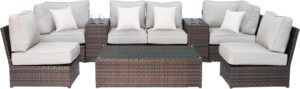 Image 1 of best wicker sectional set