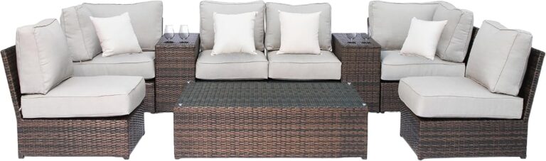 Image 1 of best wicker sectional set