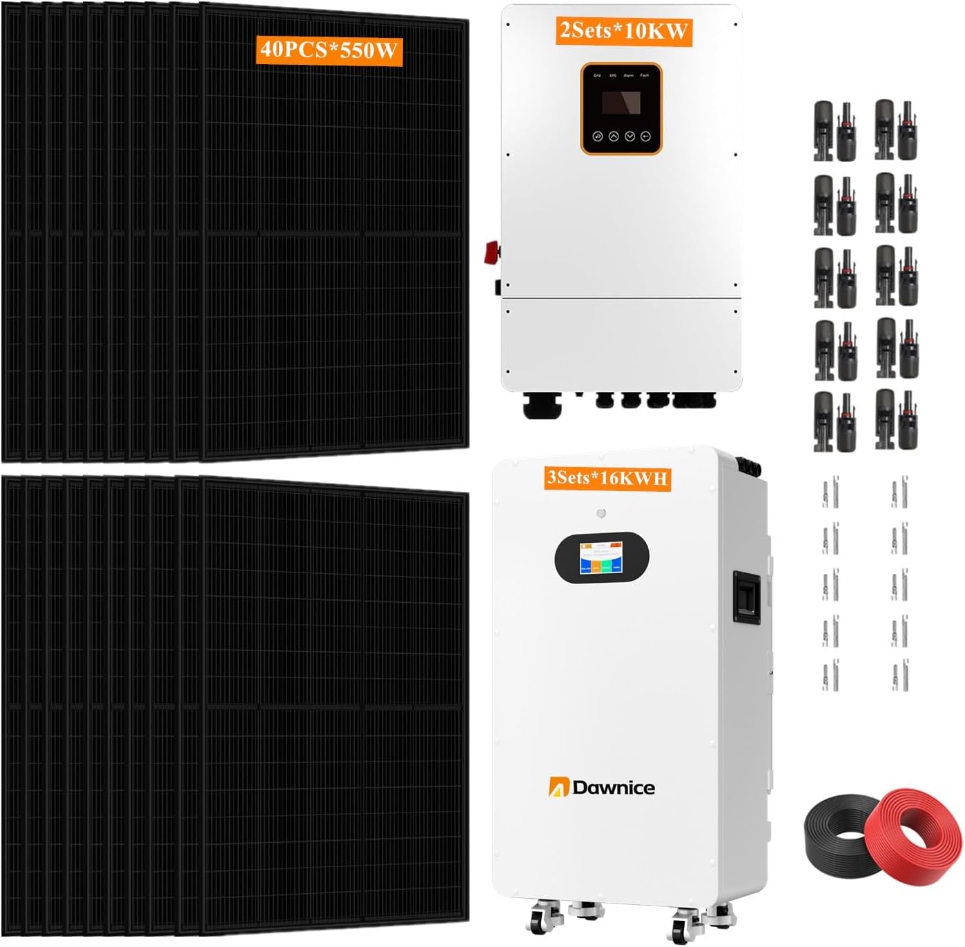buy 20kw hybrid solar system,20kw solar system worth buying,best 20kw hybrid solar kit,Dawnice 20kw solar system honest,20kw solar system pros cons,should I buy a 20kw solar system - detailed features and technical specifications