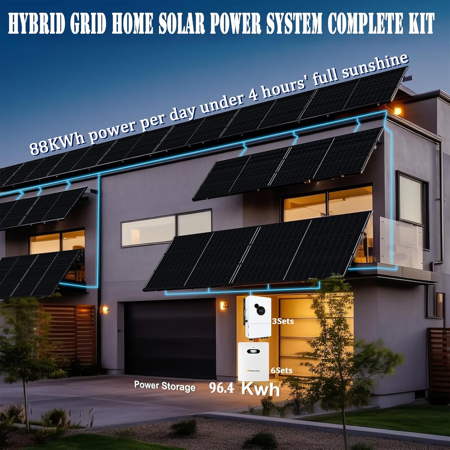 buy 22kw hybrid solar system kit,22kw solar system worth buying,best hybrid solar system for home,Dawnice 22kw solar kit honest,22kw solar system pros cons,should I buy a 22kw solar system unboxing and complete package contents