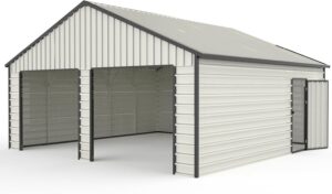 Image 1 of buy 23x22 double garage metal shed