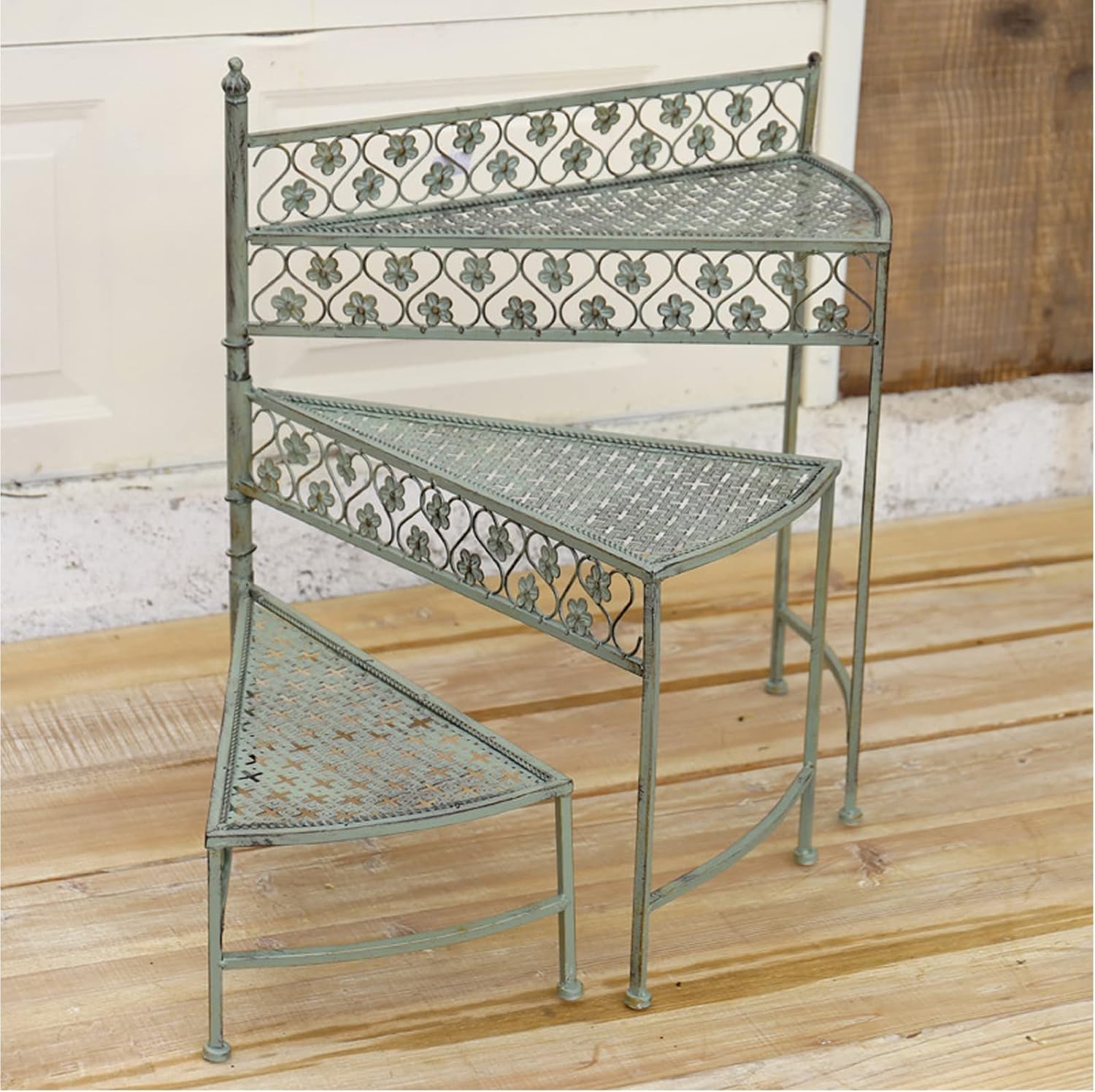 buy 3 tier fan flower stand,3 tier plant stand worth buying,best iron flower stand for balcony,MIIKHI plant stand pros cons,fan shaped steps plant stand,should I buy a 3 tier flower stand unboxing and complete package contents