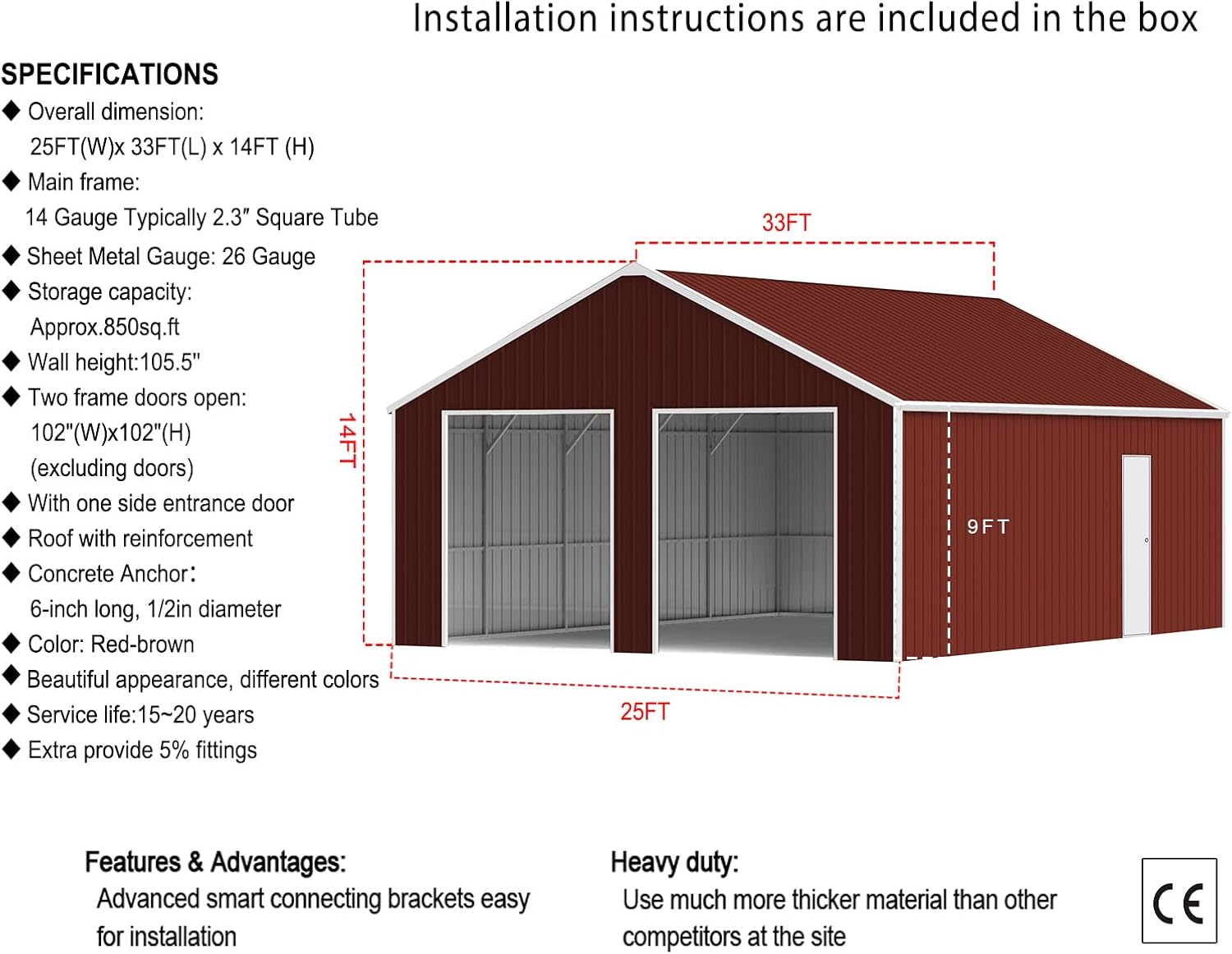 buy 33x25 metal garage barn,33x25 metal barn worth buying,best 33x25 metal storage shed,TTBKA metal garage barn pros cons,33x25 steel barn vs alternatives,should I buy a 33x25 metal barn unboxing and complete package contents