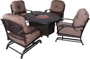 Image 1 of buy 5 cushioned firepit set