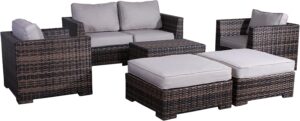 Image 1 of buy 6 person wicker seating group