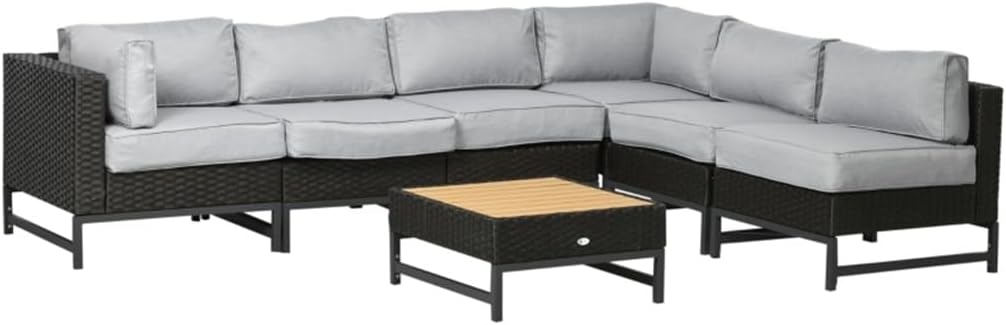 buy 7 piece patio furniture set,7 piece patio set worth it,best outdoor sectional with table,aluminum frame patio furniture pros cons,should I buy a 7 piece rattan set,patio sectional with cushions worth buying - detailed features and technical specifications