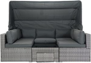 Image 1 of buy 7 piece patio furniture set with canopy