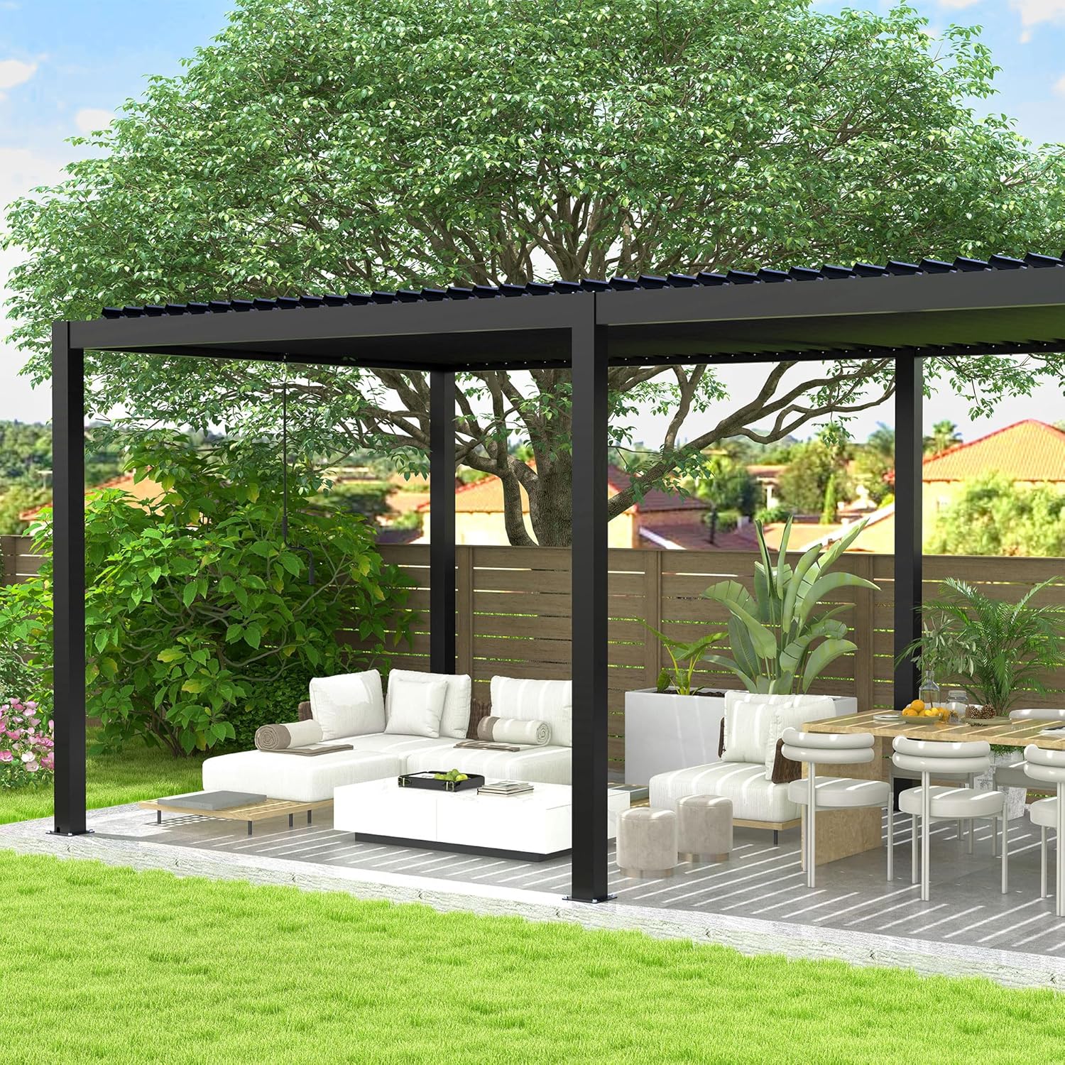 buy 8640e louver pergola,8640e louver pergola pros cons,best aluminum pergola with steel louvers,should i buy a motorized louver pergola,8640e pergola worth buying,motorized pergola vs manual louver system performance testing and real-world results