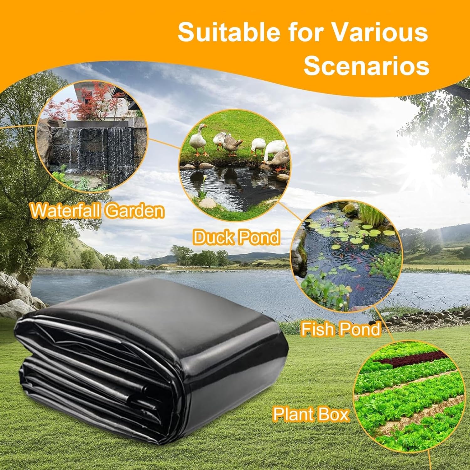 buy HDPE pond liner,should I buy HDPE pond liner,HDPE pond liner pros cons,best pond liner for koi,HDPE vs rubber pond liner,large pond liner worth buying unboxing and complete package contents